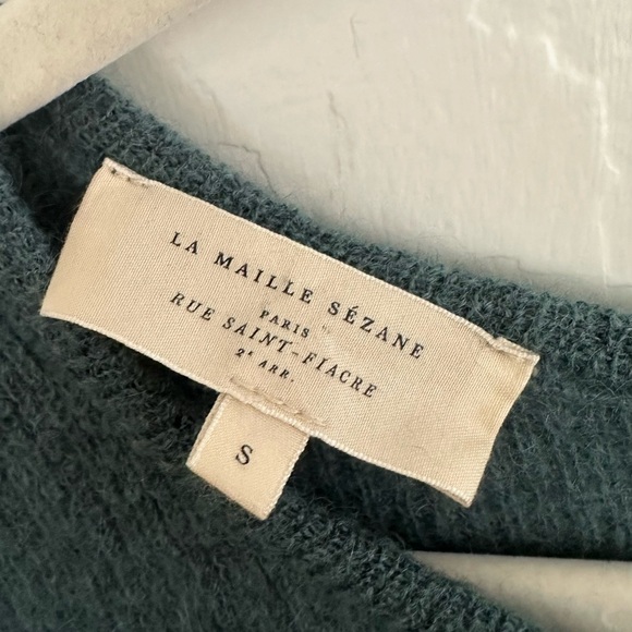 Sezane Gaspard Cardigan in sage - Picture 5 of 5